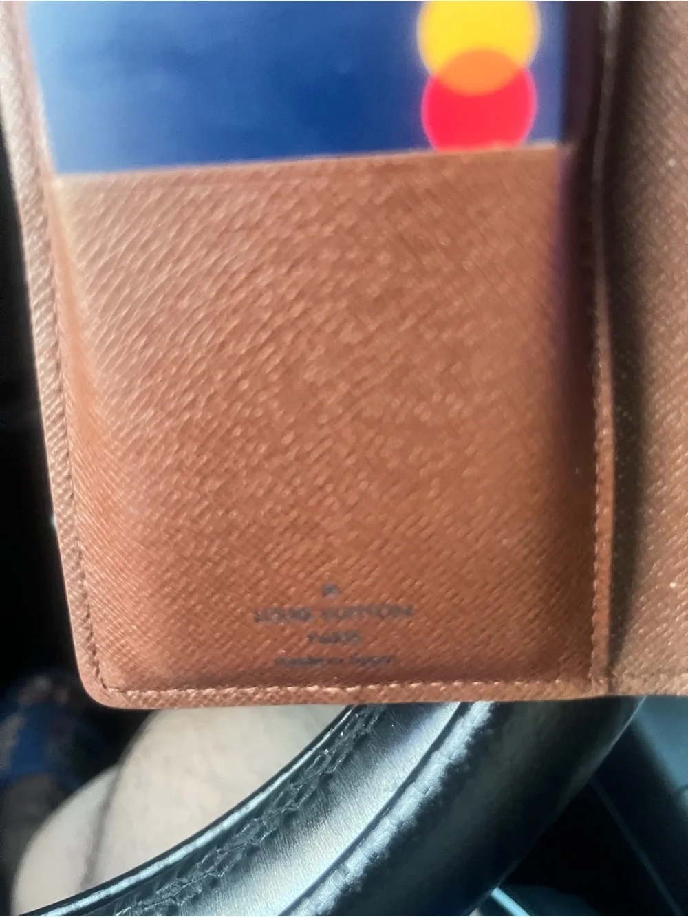 Like new authentic Louis Vuitton Brown Monogram Leather Card & Money Holder